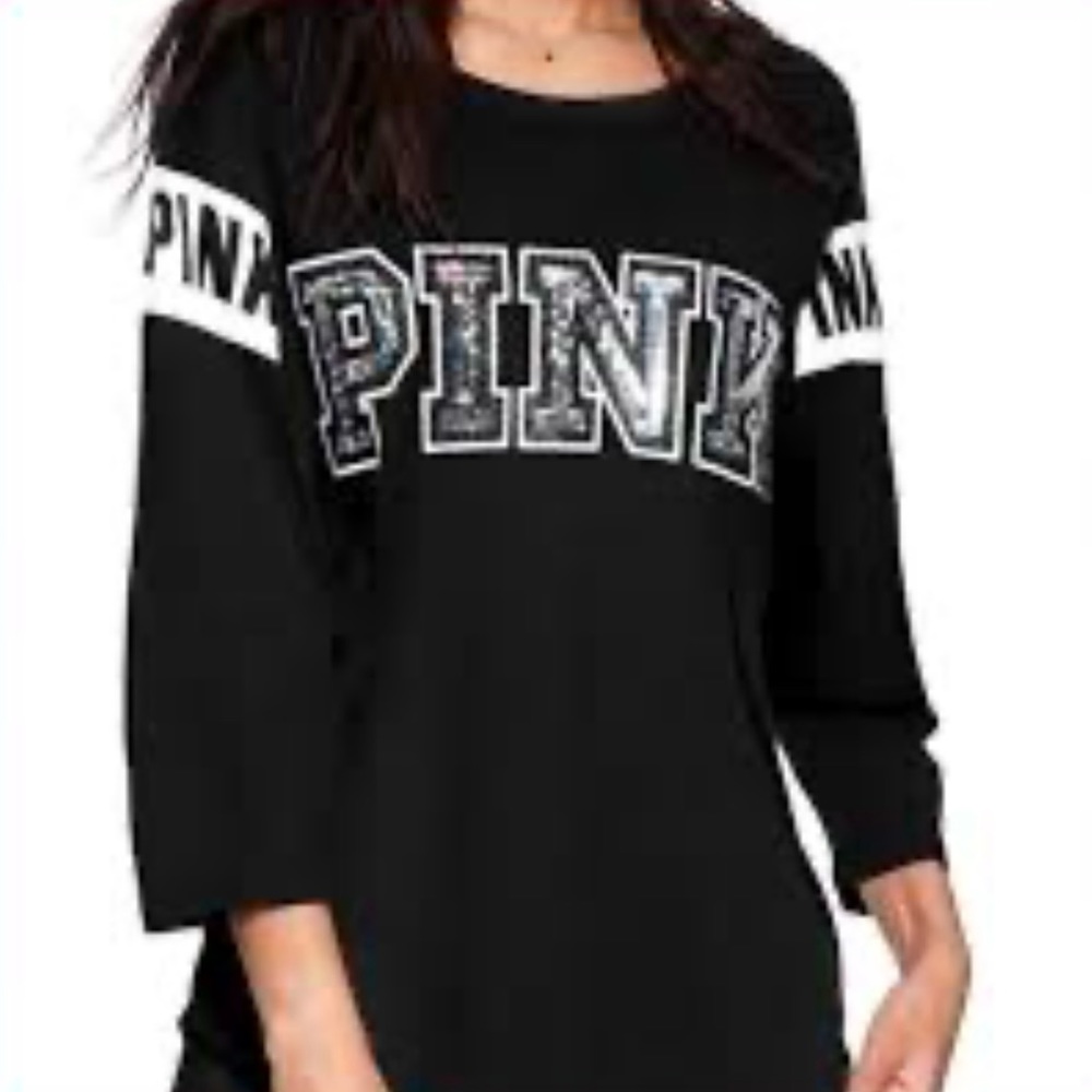 Pink sequin top